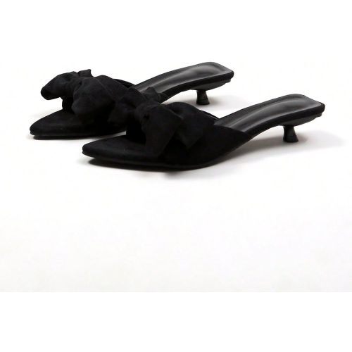 Sandales à bout pointu avec nœud, nouvelle collection 2025s. Tige , talon bas confortable - SHEIN - Modalova