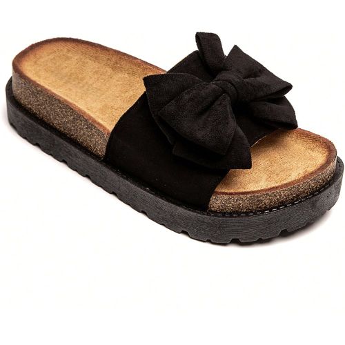 Sandales à plateforme avec grand nœud décoratif - Style casual - SHEIN - Modalova