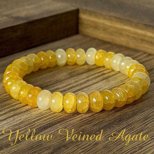Pièce Bracelet en agate jaune, premier choix pour les s à porter et peut être offert en cadeau à la famille et aux amis - SHEIN - Modalova