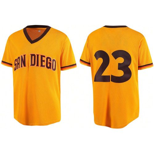 Maillot de baseball jaune 23s, chemise de sport casual boutonnée avec broderie, chemise de sport d'entraînement et de match - SHEIN - Modalova