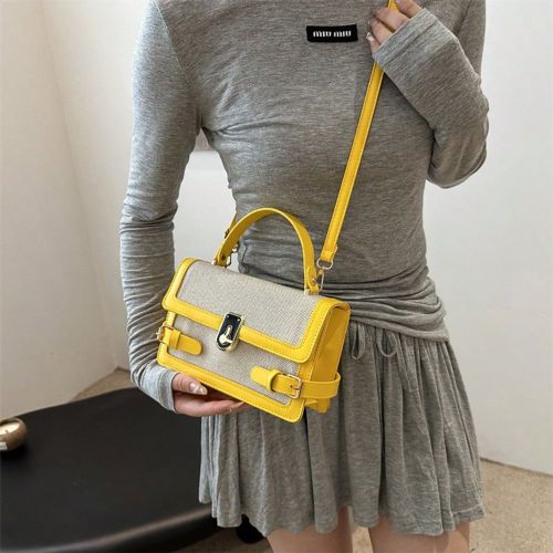 Sac à main carré élégant - Design minimaliste avec boucles décoratives, bandoulière réglable, style chic décontracté, parfait quotidien/shopp - SHEIN - Modalova