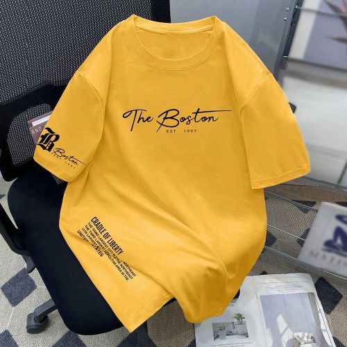 T-shirt ample à manches courtess de grande taille, avec imprimé slogan, épaules tombantes et coupe ample, style décontracté pour l'été - SHEIN - Modalova
