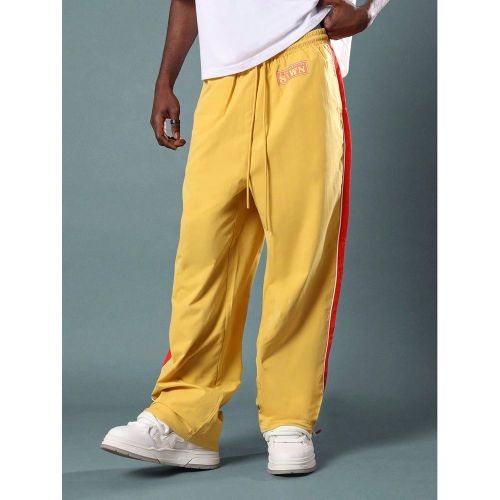 Pantalon de jogging rétro classique avec design de rayures sur les côtés, coupe ample et vintage, style streetwear décontracté pour festival, tai - SHEIN - Modalova