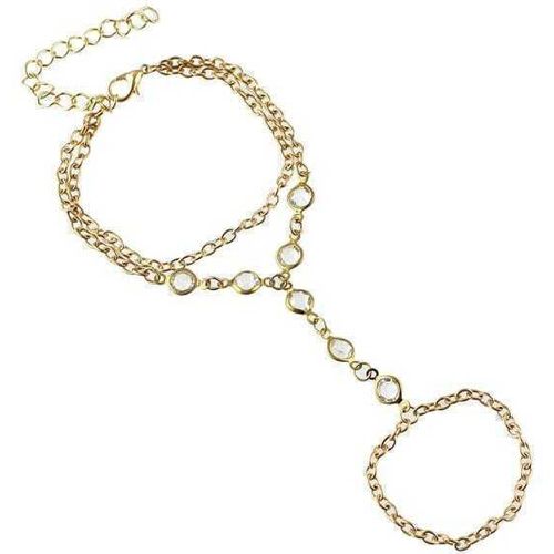Bracelet chaîne simple -doré - SHEIN - Modalova