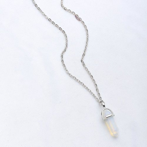 Collier pendentif en cristal contrasté - SHEIN - Modalova