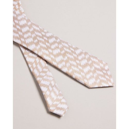 Cravate en soie motif chevrons - Ted Baker - Modalova