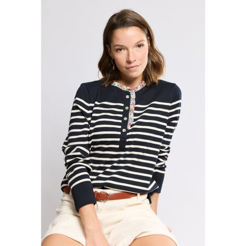 Marinière col fleuri - coton rustique - ARMOR LUX FR - Modalova