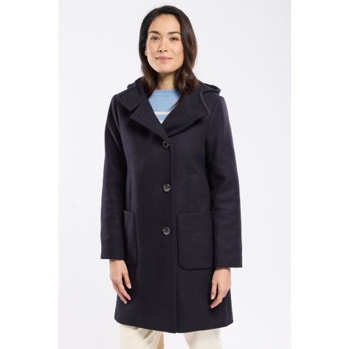 Manteau boutonné à capuche - drap de laine - ARMOR LUX FR - Modalova