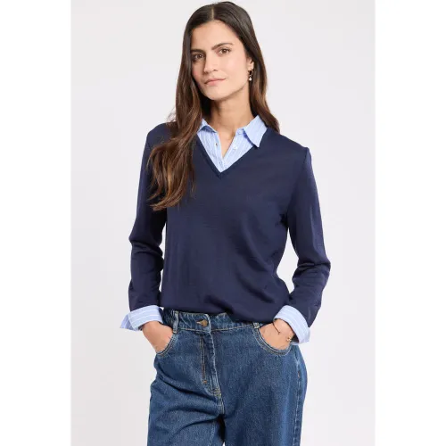 Pull trompe l'oeil - laine - ARMOR LUX FR - Modalova