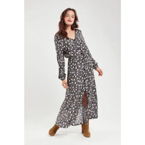 Robe longue fleurie - cupro - ARMOR LUX FR - Modalova