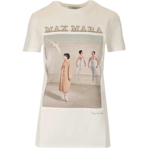 White cotton jersey T-shirt - MaxMara - Modalova