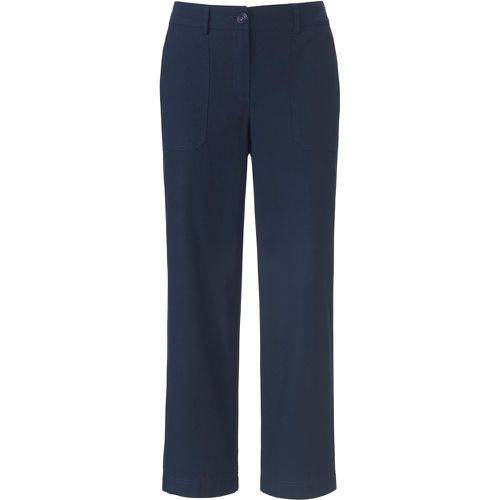 Le pantalon coton stretch bleu Peter Hahn Femme Vêtements Pantalons & Jeans Pantalons Pantalons stretch 