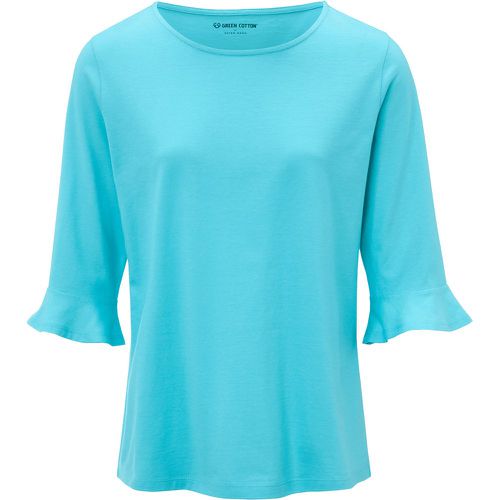 Le T-shirt 100% coton manches 3/4 taille 40 - green cotton - Modalova