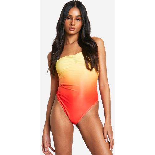 Tall" - Maillot De Bain Bandeau Imprimé - 36 - boohoo - Modalova