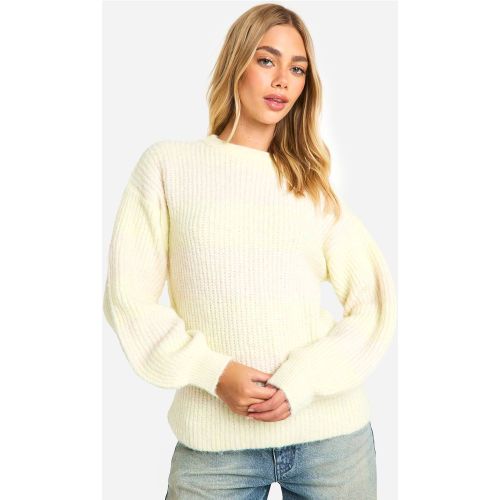 Pull Tricoté Oversize À Col Rond Rayé - S - boohoo - Modalova