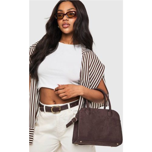 Sac Bowling En Fausse Suède - One Size - boohoo - Modalova