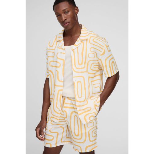 Ensemble oversize à imprimé abstrait - S - Boohooman - Modalova