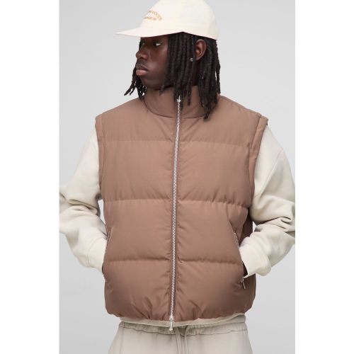 Doudoune oversize sans manches à col cheminée - MAN - S - Boohooman - Modalova