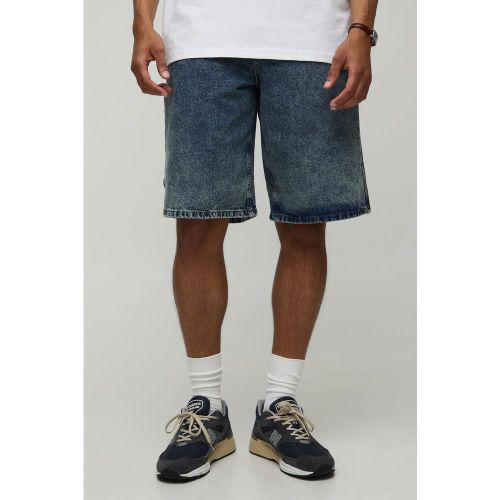 Short baggy délavé en jean - 28 - Boohooman - Modalova