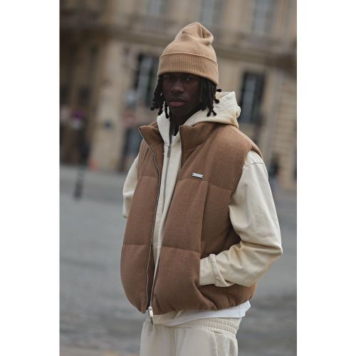 Veste oversize sans manches à col cheminée - S - Boohooman - Modalova