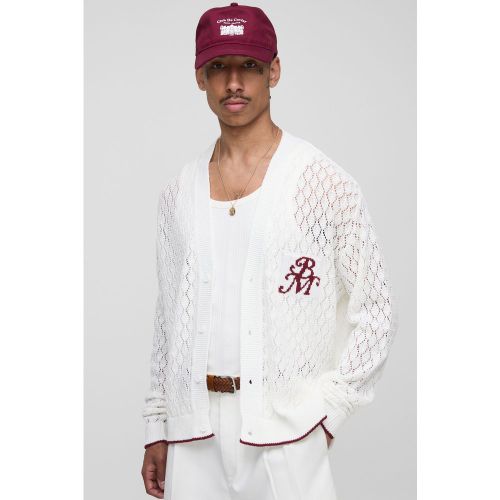 Cardigan oversize en maille - S - Boohooman - Modalova