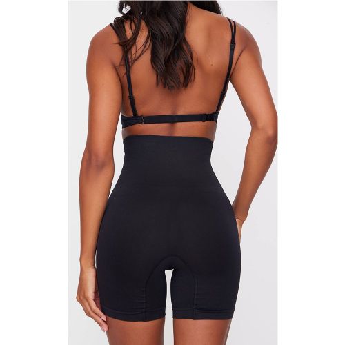 Black Short Gainant Taille Haute À Effet Sculptant | Taille Small - PrettyLittleThing - Modalova