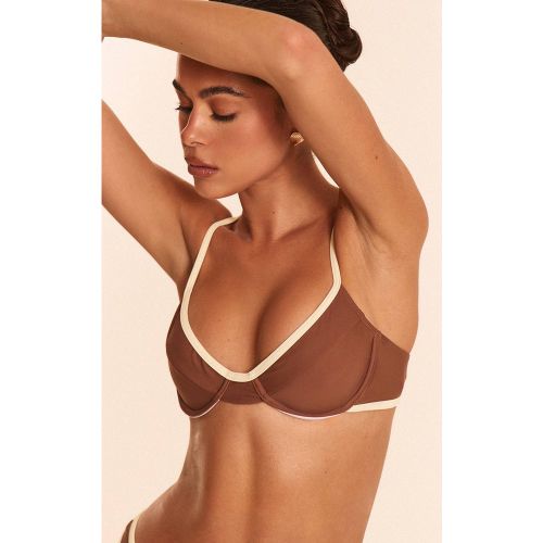 Haut De Bikini À Armatures Avec Bordure Contrastante | Taille 32 - PrettyLittleThing - Modalova