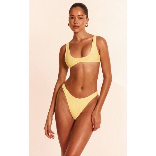 Lemon Haut De Bikini Plongeant Côtelé | Taille 42 - PrettyLittleThing - Modalova