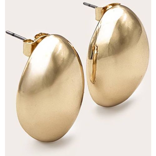 Gold Boucles D'oreilles Synthétiqueces Mini Galet - PrettyLittleThing - Modalova
