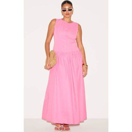 Candy Pink Robe Maxi Grande Taille À Taille Basse Boutonnée | Taille 46 - PrettyLittleThing - Modalova