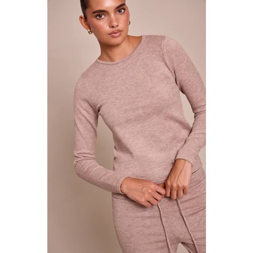 Haut En Maille Fine À Manches Longues | Taille XS - PrettyLittleThing - Modalova