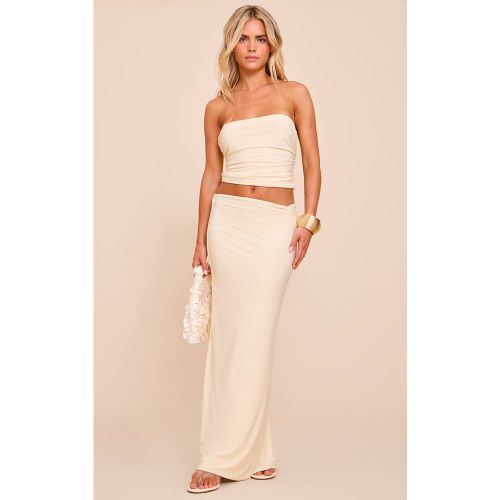 Stone Jupe Longue Co-ord À Détail Torsadé Petite | Taille Large - PrettyLittleThing - Modalova