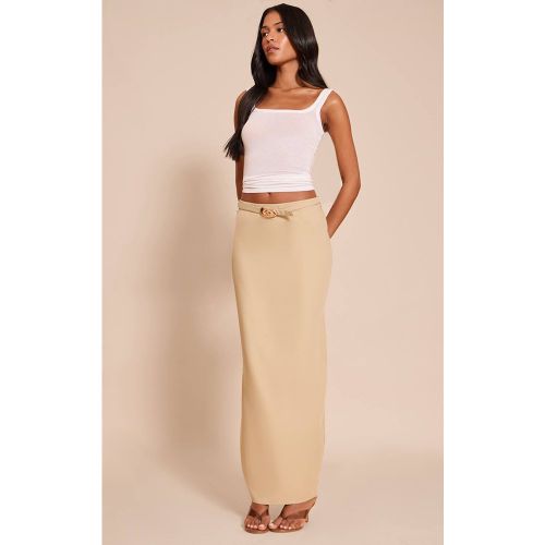 Sage Green Jupe Longue Colonne Tissée Avec Ceinture Pour Grande Taille | Taille 32 - PrettyLittleThing - Modalova