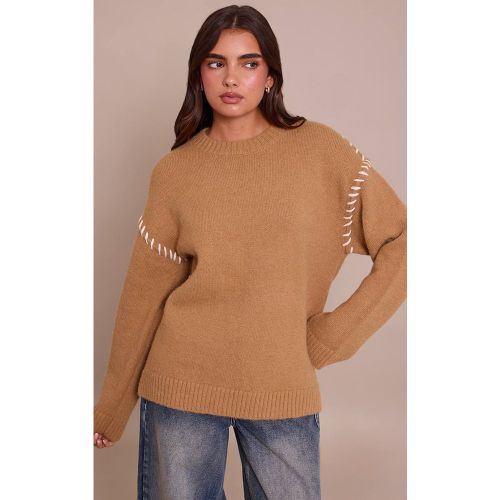 Synthétiquell En Maille À Point De Feston | Taille XS - PrettyLittleThing - Modalova