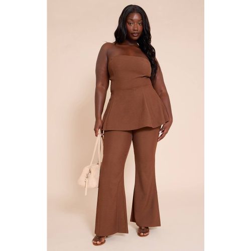 Pantalon Droit Ajusté En Tissu Tissé | Taille 46 - PrettyLittleThing - Modalova
