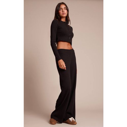 Washed Black Pantalon Large Côtelé Brossé | Taille 42 - PrettyLittleThing - Modalova