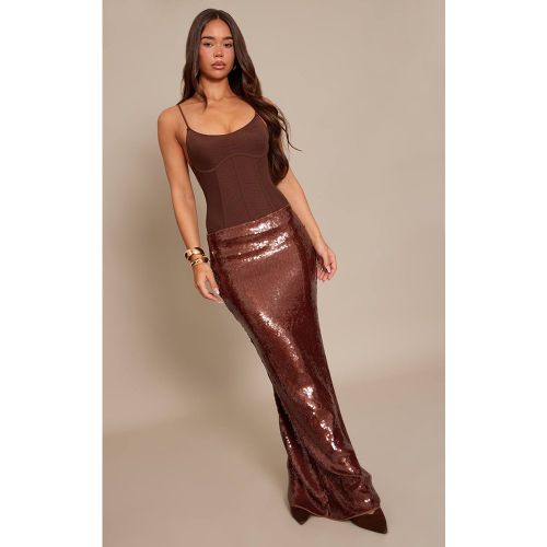 Jupe Longue Sirène À Sequins | Taille 32 - PrettyLittleThing - Modalova