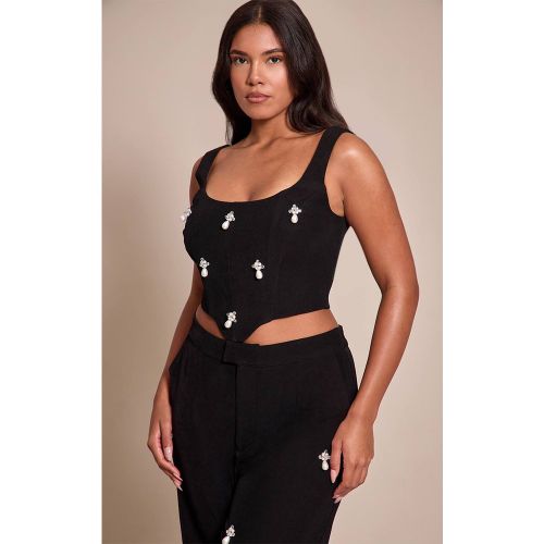 Black Top Corset Embelli Shape | Taille 34 - PrettyLittleThing - Modalova