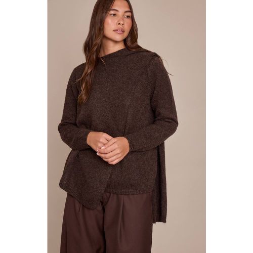 Synthétiquell Tricoté À Détail Écharpe Drapée | Taille XS - PrettyLittleThing - Modalova