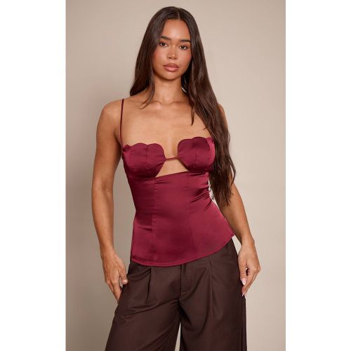 Plum Caraco À Bretelles En Satin Avec Détail Bustier | Taille 42 - PrettyLittleThing - Modalova