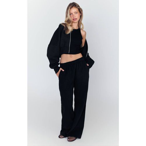 Black Pantalon De Jogging À Jambe Droite | Taille XS - PrettyLittleThing - Modalova