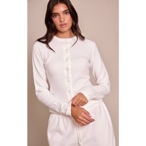 Cream Ensemble Coordonné Haut Boutonné Toucher Doux | Taille XL - PrettyLittleThing - Modalova
