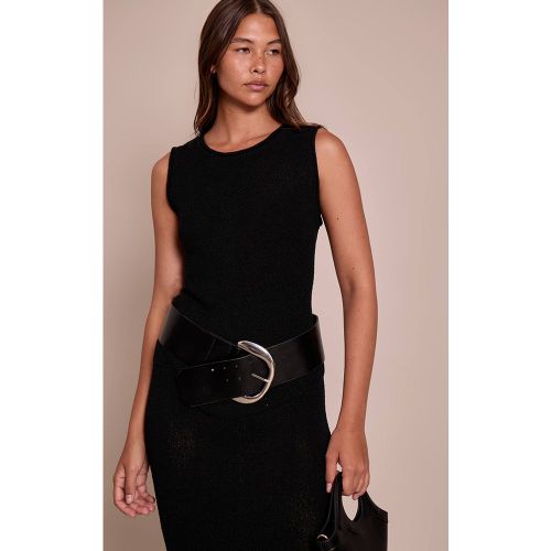 Black Haut En Maille À Pompons Asymétrique | Taille XS - PrettyLittleThing - Modalova