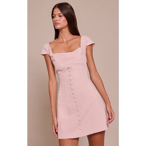 Blush Robe Droite Ajustée En Tissu Tissé Avec Détail Boutonné | Taille 44 - PrettyLittleThing - Modalova