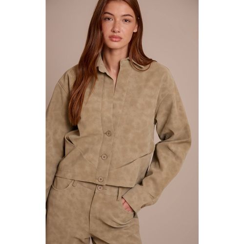 Stone Ensemble Veste Plongeante En Synthétique Délavé | Taille 42 - PrettyLittleThing - Modalova