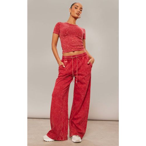 Red Joggers Larges Délavés | Taille XS - PrettyLittleThing - Modalova