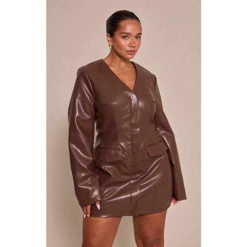 Robe Blazer Mini En Synthétiquecuir Shape | Taille 42 - PrettyLittleThing - Modalova