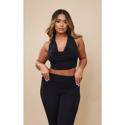 Black Top Court Shape En Jersey Contour Avec Col Bénitier | Taille 36 - PrettyLittleThing - Modalova