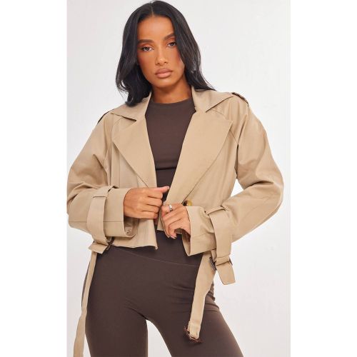 Trench-coat Court | Taille 44 - PrettyLittleThing - Modalova