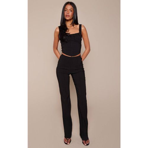 Black Pantalon Tissé Extensible Tall Coordonné | Taille 36 - PrettyLittleThing - Modalova